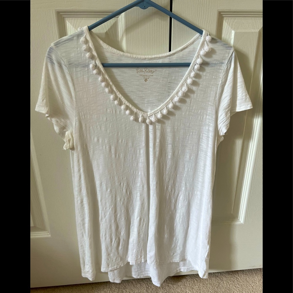 Lilly Pulitzer white tee